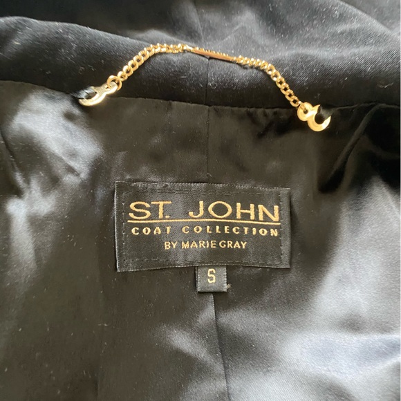 St. John Coat Collection by Marie Gray Hooded Long Jacket - Picture 3 of 15